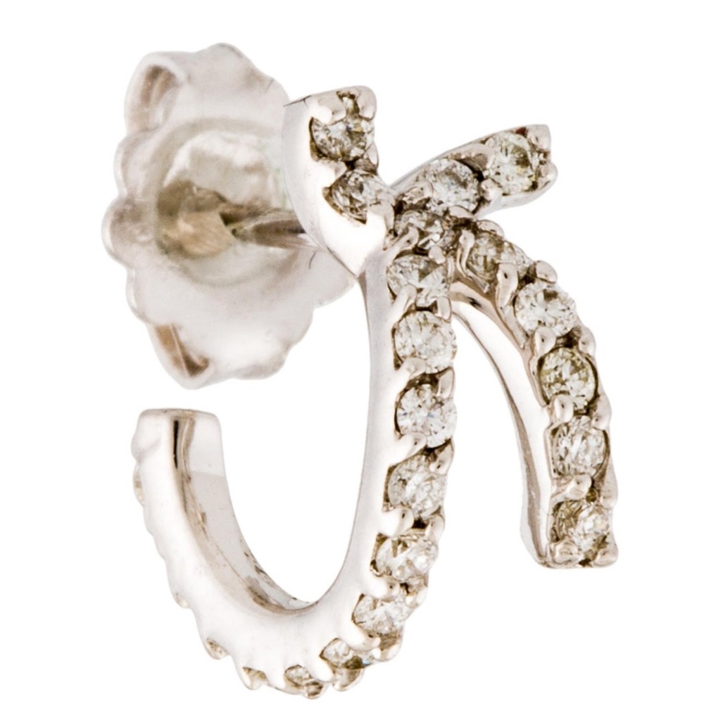 Paige Novick 18k WG Diamond Ear Cuff Earring